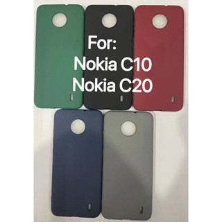 สําหรับ Nokia C10 C20 เคสโทรศัพท์ TPU แบบนิ่ม สีพื้น เคสป้องกันฝ้า