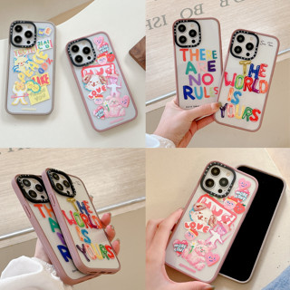 เคสโทรศัพท์มือถืออะคริลิค ลายสุนัข แมวน่ารัก CT EP กันชนแห้ง สีกุหลาบ สําหรับ Iphone11 iPhone14 13 12 11