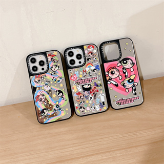 [Case Tify] เคสโทรศัพท์มือถือ PC แข็ง กันกระแทก ลาย Powerpuff Girls พร้อมกระจก สําหรับ iPhone 14 Pro Max 13 Pro Max 12 Pro Max 11 14 Plus