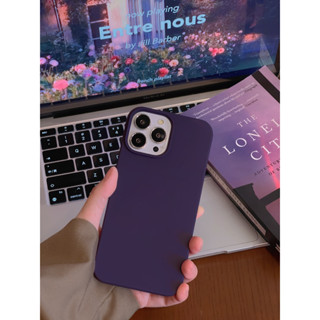 เคสโทรศัพท์มือถือ แบบบาง กันกระแทก สีดํา สีม่วง สําหรับ iPhone 14Promax 14Pro 14 13Promax 13Pro 13 12 11 X