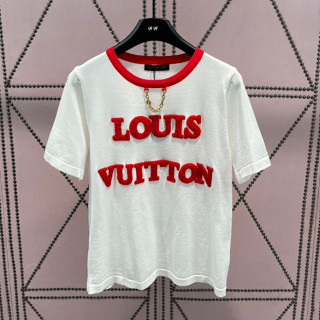 Lou* ใหม่ เสื้อยืดแขนสั้น ผ้าถัก สําหรับผู้หญิง 0531