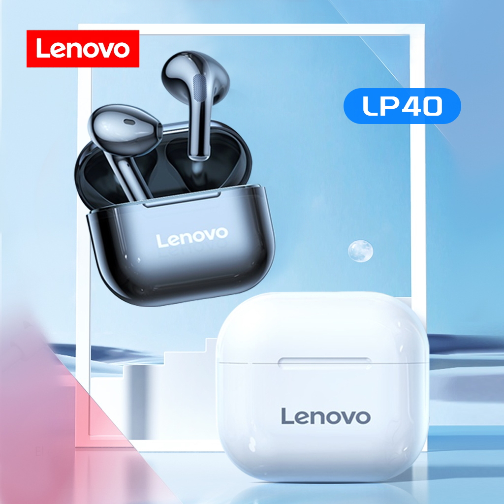 Lenovo LP40 หูฟังบลูทูธไร้สาย หูฟังสเตอริโอ Tws Hifi กันน้ํา ลดเสียงรบกวน