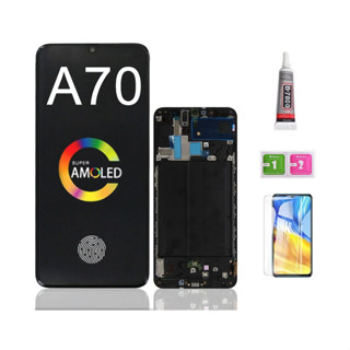 Oled พร้อมกรอบ สําหรับ Samsung Galaxy A70 A705 A70 2019 LCD พร้อมหน้าจอสัมผัส Digitizer Assembly