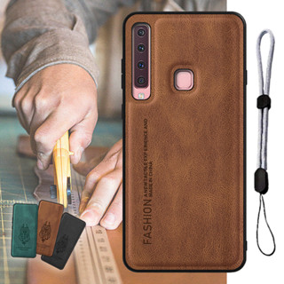 เคสหนัง หรูหรา พร้อมเชือกปรับได้ สําหรับ Samsung A9 2018