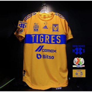 เสื้อกีฬาแขนสั้น ลายทีมเหย้า Tigers UANL 22/23 ไซซ์ S-3XL เพิ่มชื่อ และหมายเลขได้