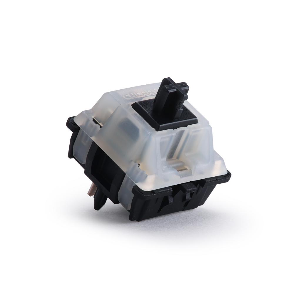 Cherry MX สวิตช์ด้านบน แบบใส สีดํา MX1A-61NW (10 ชิ้นต่อแพ็ค)