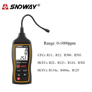 SNDWAY SW-743A เครื่องตรวจจับฮาโลเจน เครื่องปรับอากาศ สารทำความเย็น, การตรวจจับการรั่วไหลของฟลูออโรคลอไรด์