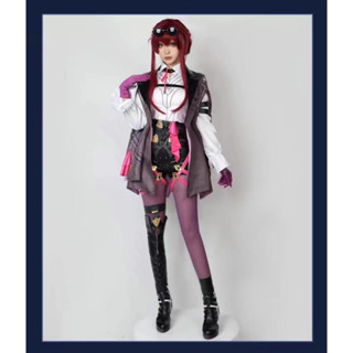 Honkai: Star Rail Kafka Cosplay Costume ขนาดใหญ่ เสื้อผ้าสตรี คอสเพลย์ชุดเกมชุดฮาโลวีนชุดเต็ม game cos Uniform Outfits Halloween Suits Full Set 崩坏星穹铁道卡芙卡游戏动漫服装