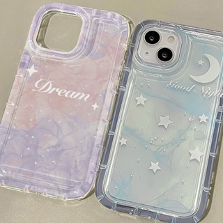 เข้ากันได้สำหรับ เคสไอโฟน เคสไอโฟน11 เคสโทรศัพท์ iphone 14 pro max 14 Plus สำหรับ iPhone 14 Pro Max เคส iPhone TPU เคสใส เคสนิ่ม ถุงลมนิรภัยกันกระแทก ดาวสีม่วงไล่โทนสี สำหรับ iPhone 13 Pro Max 12 Pro Max 11 Pro Max 7plus XR xs max 6sPlus
