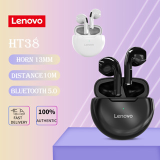 ของแท้ Lenovo HT38 TWS หูฟังบลูทูธไร้สาย หูฟังกีฬา หูฟังกันน้ํา พร้อมไมโครโฟน
