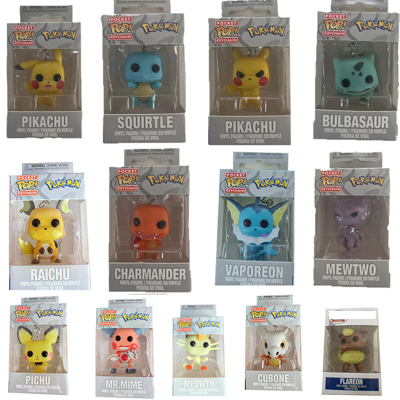 พวงกุญแจ Funko pop Pokemon Pikachu sillingle charmander