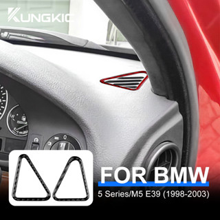 Kungkic สติกเกอร์คาร์บอนไฟเบอร์ สําหรับติดช่องแอร์รถยนต์ BMW 5 Series M5 E39 1998-2003