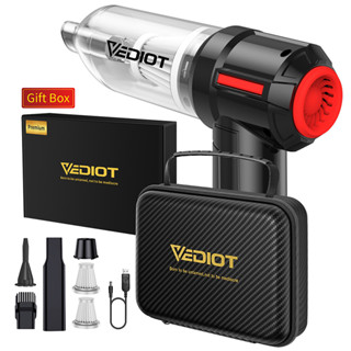 Vediot 3 in 1 เครื่องดูดฝุ่นไร้สาย 10000Pa พร้อมที่เป่าฝุ่น ชาร์จได้ สําหรับทําความสะอาดคีย์บอร์ด บ้าน ครัวเรือน