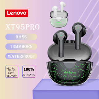 Lenovo XT95 Pro /SH1 หูฟังบลูทูธไร้สาย พร้อมไมโครโฟน เสียงสเตอริโอ ไฟ LED