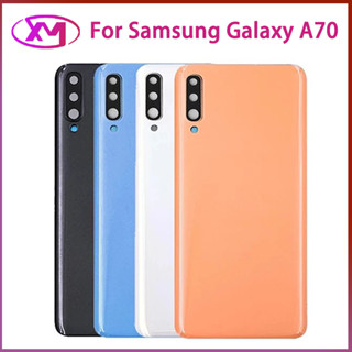 ฝาหลัง Samsung Galaxy A70 A705 SM-A705F A705DS กระจกหลัง Battery Back Cover for A70 A705 SM-A705F A705DS+ฝาหลังพร้อมกระจกเลนส์กล้อง