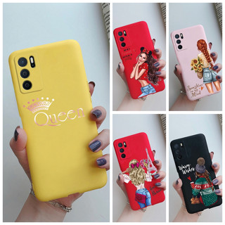 เคสโทรศัพท์ ซิลิโคนนิ่ม กันกระแทก ลายเด็กผู้หญิง สีแคนดี้ สําหรับ OPPO A16 A16S A54S CPH2269 CPH2271