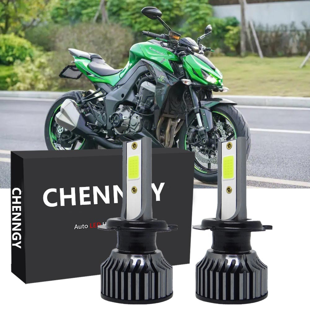 สําหรับ Kawasaki Z1000 2003-2013 KLR650 2008-2017 (โคมไฟหัว) - P1 LED ไฟหน้าหลอดไฟชุด 12-24V 6000K ส