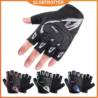 Globetrotter COD【สินค้าเฉพาะจุด】ถุงมือครึ่งนิ้ว กันลื่น เหมาะกับฤดูร้อน สําหรับขี่จักรยาน MTB