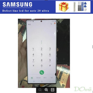 (ไม่ใช่โทรศัพท์) ของแท้ หน้าจอสัมผัส LCD พร้อมสายจุด สําหรับ Samsung Galaxy NOTE 20 Ultra Display SM-N985F N985F DS N986B 5G