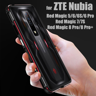 Luxury Double Patchwork Color Aluminum Bumper For ZTE Nubia Red Magic 5 6 6S 7 7S Pro Metal Camera Protection Frame Cover