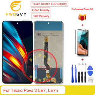 หน้าจอสัมผัส LCD ดิจิไทเซอร์ 6.9 นิ้ว สําหรับ Tecno Pova 2 LE7 LE7n