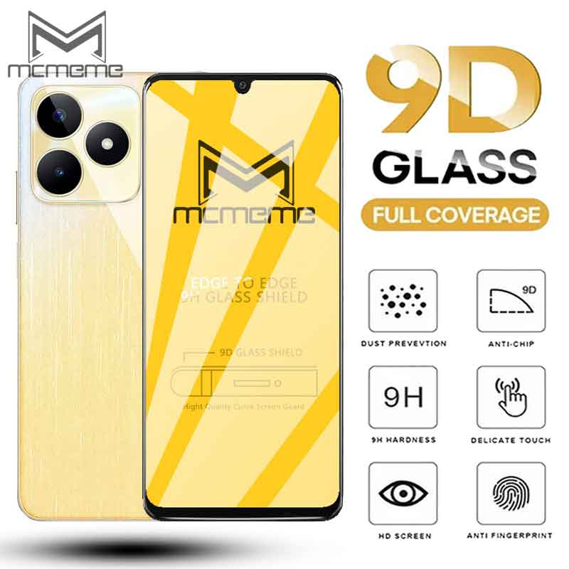 ฟิล์มกระจกนิรภัยเต็มจอ 9D กาวเต็มแผ่น สำหรับ Realme 13 12 12x 11 11x 10 10T 9 9i 8 7 7i 6 5 3 5S 5i 2020