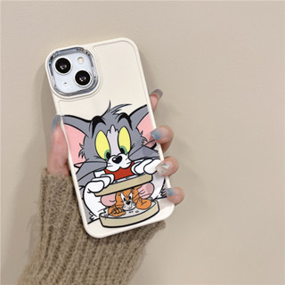 เคสโทรศัพท์มือถือ แบบนิ่ม ลายการ์ตูน Tom Jerry สําหรับ iPhone 11 12 13 14 PRO MAX iPhone14 iPhone14ProMax