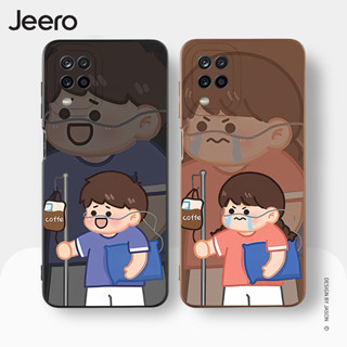 Jeero เคสคู่ เคสซัมซุง คู่รัก ขอบเหลี่ยมกันกระแทกซิลิโคนนุ่มการ์ตูนตลก เคสโทรศัพท์ SAMSUNG A03 A12 A13 A51 A32 A52 A52S 5G M12 M32 พลัส HFE2435