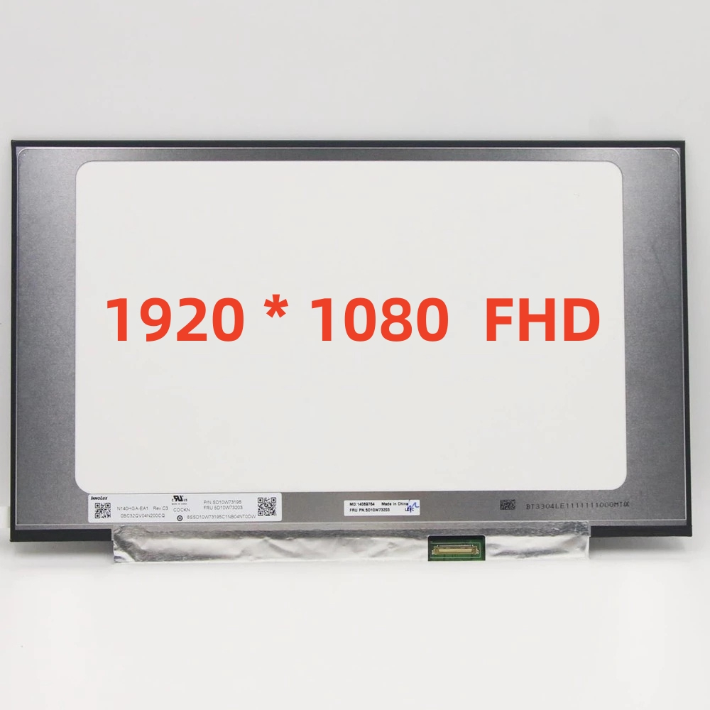 หน้าจอ LCD แล็ปท็อป 14 นิ้ว NT140FHM-N44 N32 N45 N43 B140HTN02.0 N140HCA-EBA EBC B140HAN04.3 B140HAN