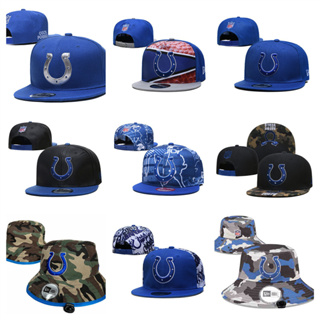 NFL Indianapolis Colts หมวกปีกปีกแบนแบบปรับได้หมวกกีฬากลางแจ้ง