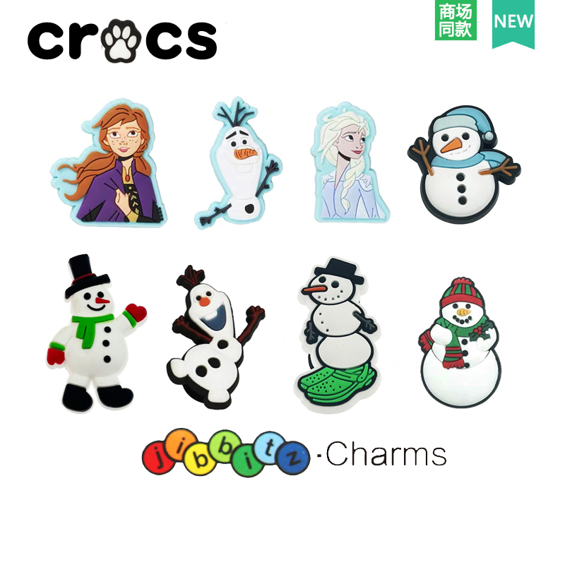 jibbitz crocs ใหม่ ชุดอุปกรณ์ที่วาง Crocs jibbitz Shore Charms Frozen jibbitz จิ๊บบิท crocs ของแต่ง crocs