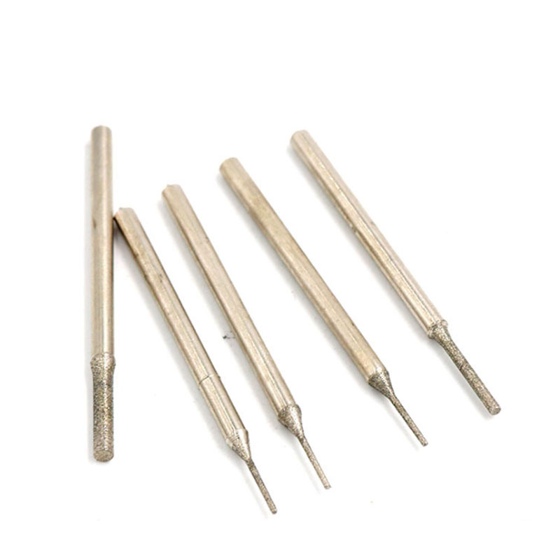 ดอกสว่านเจาะรู เคลือบเพชร 0.3~2.5 มม. สําหรับเจาะแก้ว คริสตัล น้ําผึ้ง ขี้ผึ้ง อาเกต หยก 10 ชิ้น ต่อล็อต - รูปที่ 2