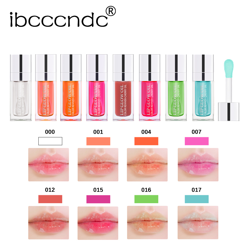 Ibcccndc ลิปกลอสเจลลี่คริสตัล ให้ความชุ่มชื้น 8 สี 6 มล.