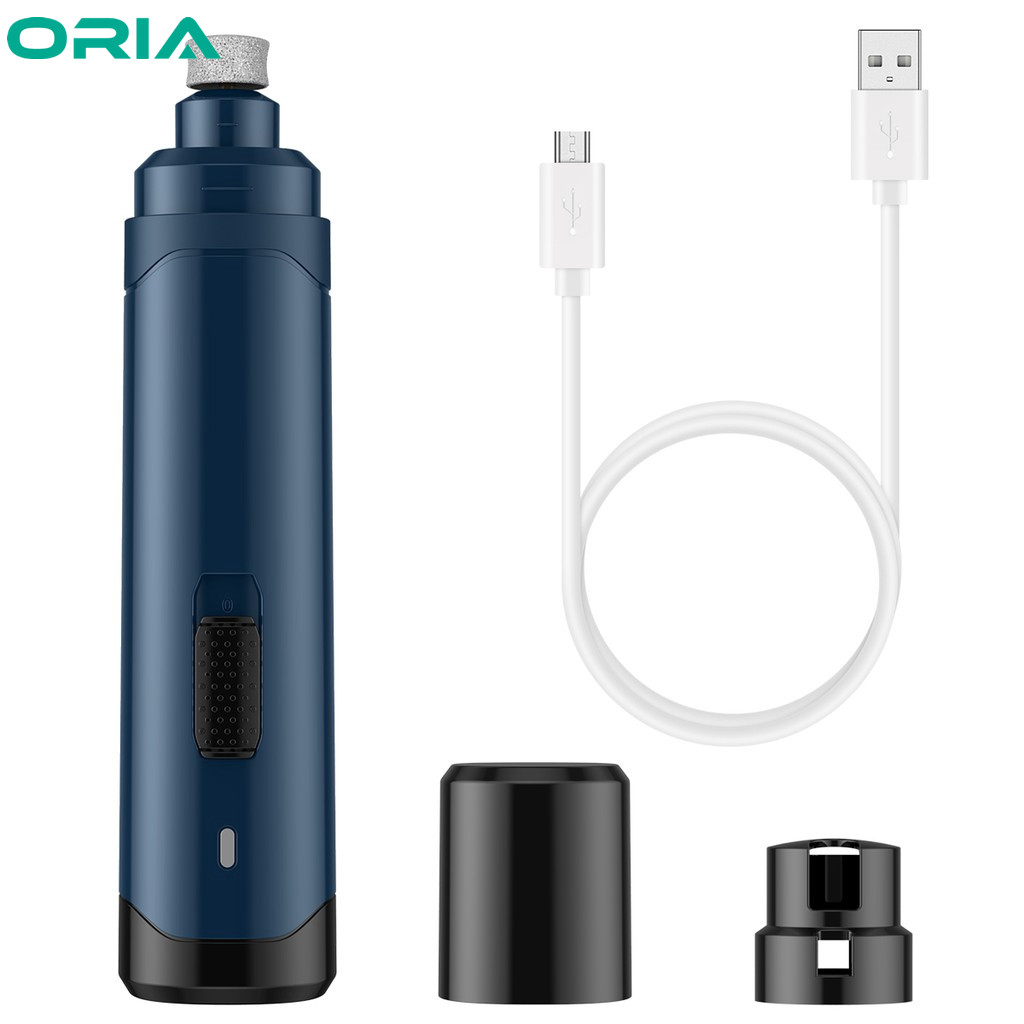 Oria Pet Nail Trimmer USB ชาร ์ จเล ็ บชุดเครื ่ องบดกรูมมิ ่ งเล ็ บ