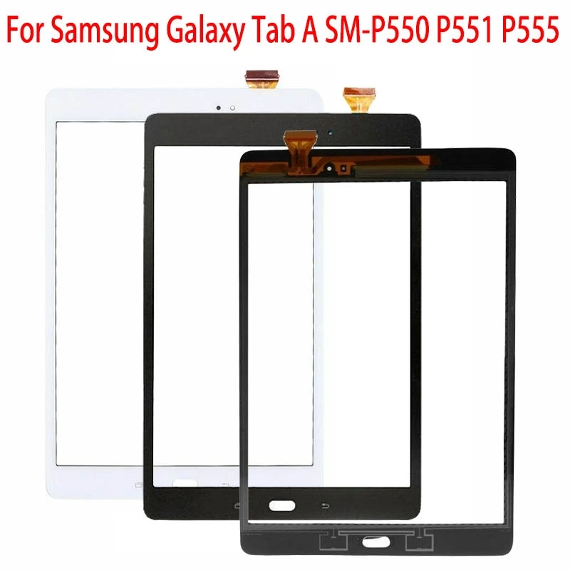 แท็บเล็ตแผงสัมผัสสําหรับ Samsung Galaxy Tab A 9.7 P550 P551 P555 หน้าจอสัมผัสพร้อมเลนส์แก้ว Digitizer SM-P550 เปลี่ยนหน้าจอ
