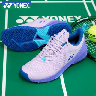 ใหม่ YONEX รองเท้าแบดมินตัน กันลื่น ดูดซับแรงกระแทก ระบายอากาศ ทนทาน สีม่วงอ่อน 2023