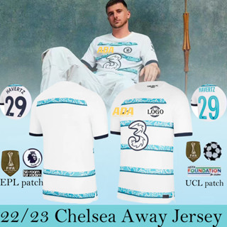 เสื้อกีฬาแขนสั้น ลายทีมชาติฟุตบอล CHE Away 22 23 ไซซ์ S - 4XL ชุดเยือน คุณภาพสูง สําหรับผู้ชาย