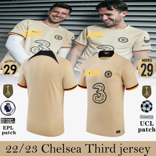 เสื้อกีฬาแขนสั้น ลายทีมชาติฟุตบอล CHE third 22 23 ไซซ์ S - 4XL คุณภาพสูง สําหรับผู้ชาย