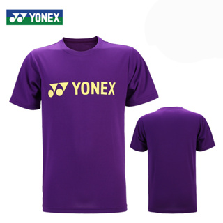 Yonex เสื้อยืดแขนสั้น แบบแห้งเร็ว เหมาะกับการเล่นกีฬาแบดมินตัน สําหรับผู้ชาย และผู้หญิง