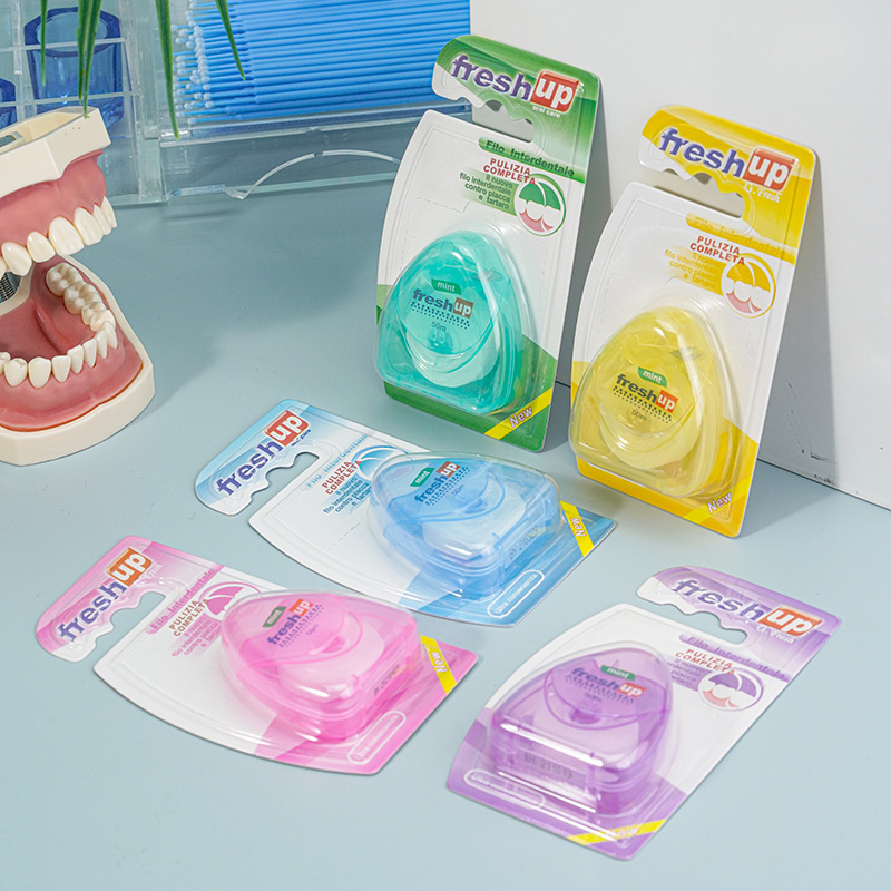 50เมตรไหมขัดฟันทําความสะอาดฟันแบบพกพาสุขภาพสุขอนามัยอุปกรณ์