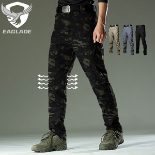 Eaglade กางเกงคาร์โก้ยุทธวิธี สําหรับผู้ชาย IX9Stretch in Night Camo