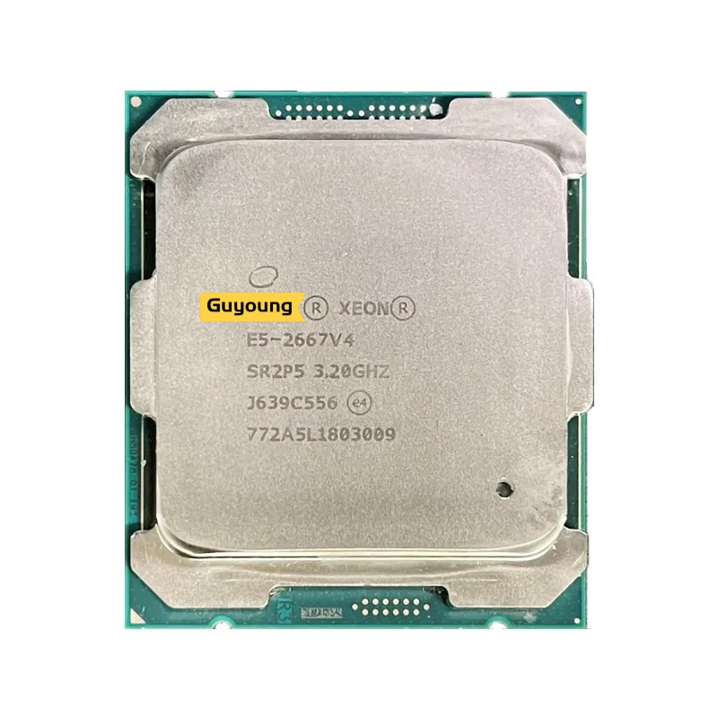 YZX Xeon E5 2667 V4 E5-2667V4 E5-2667 V4 E5 2667V4 CPU โปรเซสเซอร์รุ่น 3.20GHz 8-Cores 25M LGA2011-3
