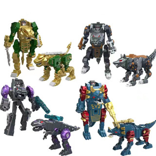 หุ่นยนต์ไดโนเสาร์ Transformers Tyrannosaurus Rex Robot Tiger Wolf Pocket Robot