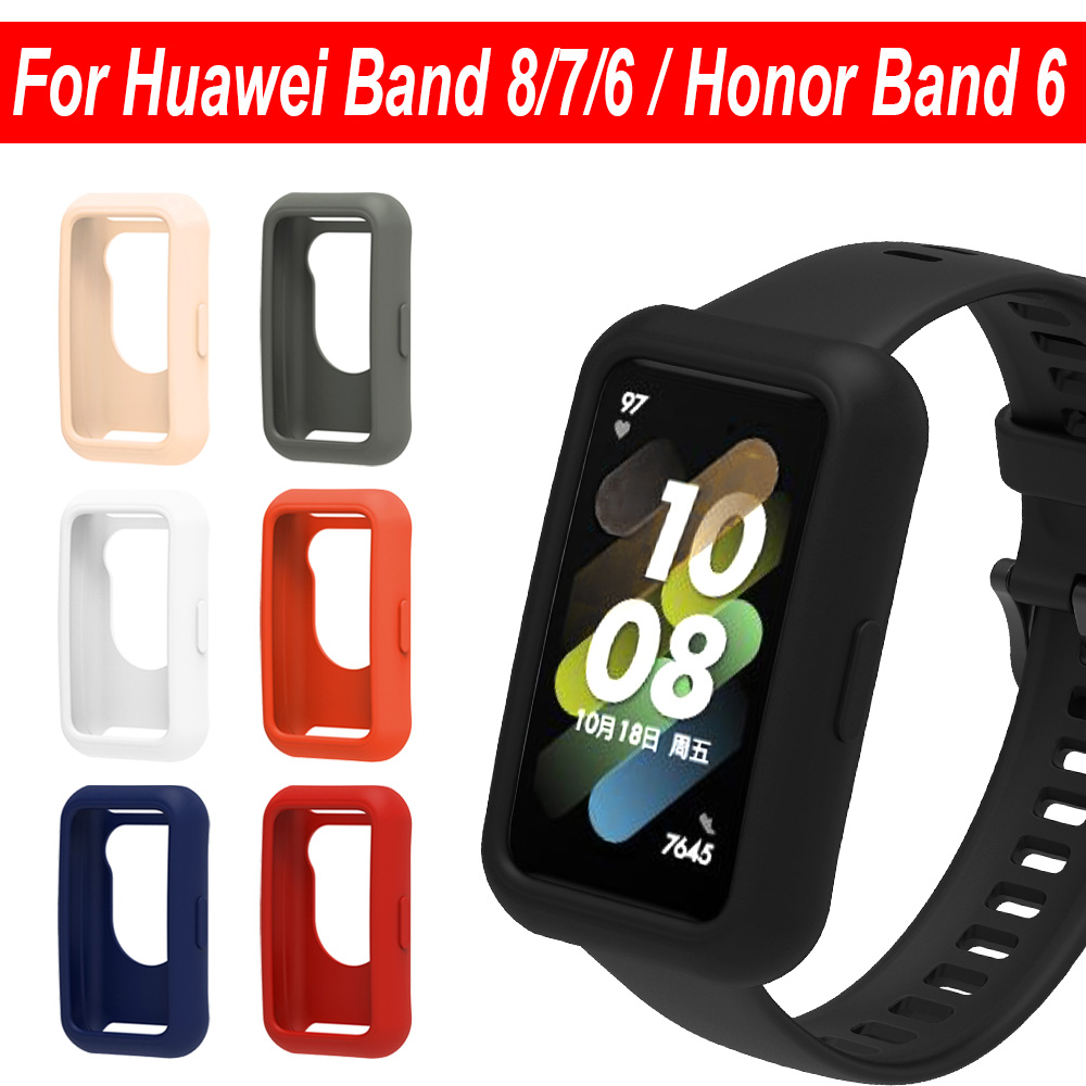 เคสซิลิโคน อุปกรณ์เสริม สําหรับ Huawei Band 6 7 8 9 / Honor Band 7 6