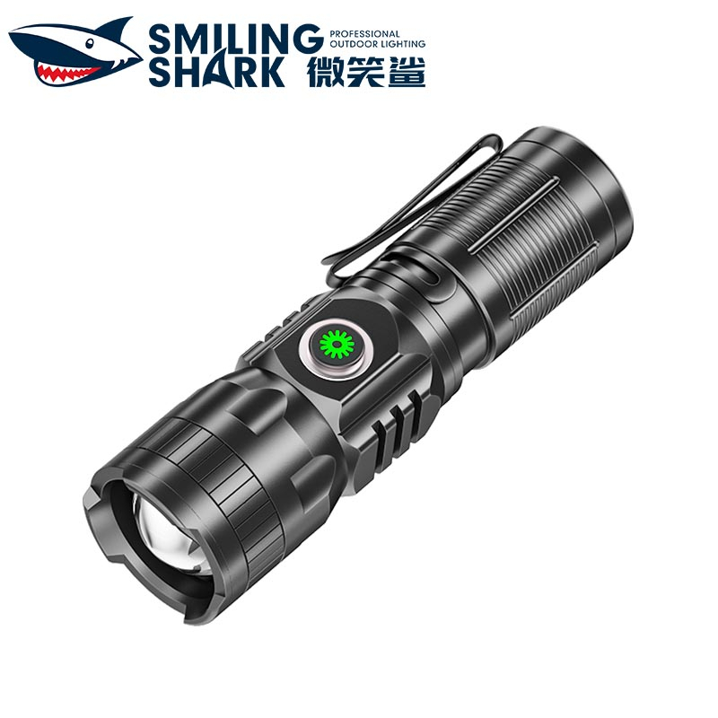 Smilingshark SD5028 ไฟฉาย led Type-C ซูมได้ 4 โหมด กันน้ํา แบบพกพา สําหรับตั้งแคมป์ เดินป่า ทํางานกลางแจ้ง