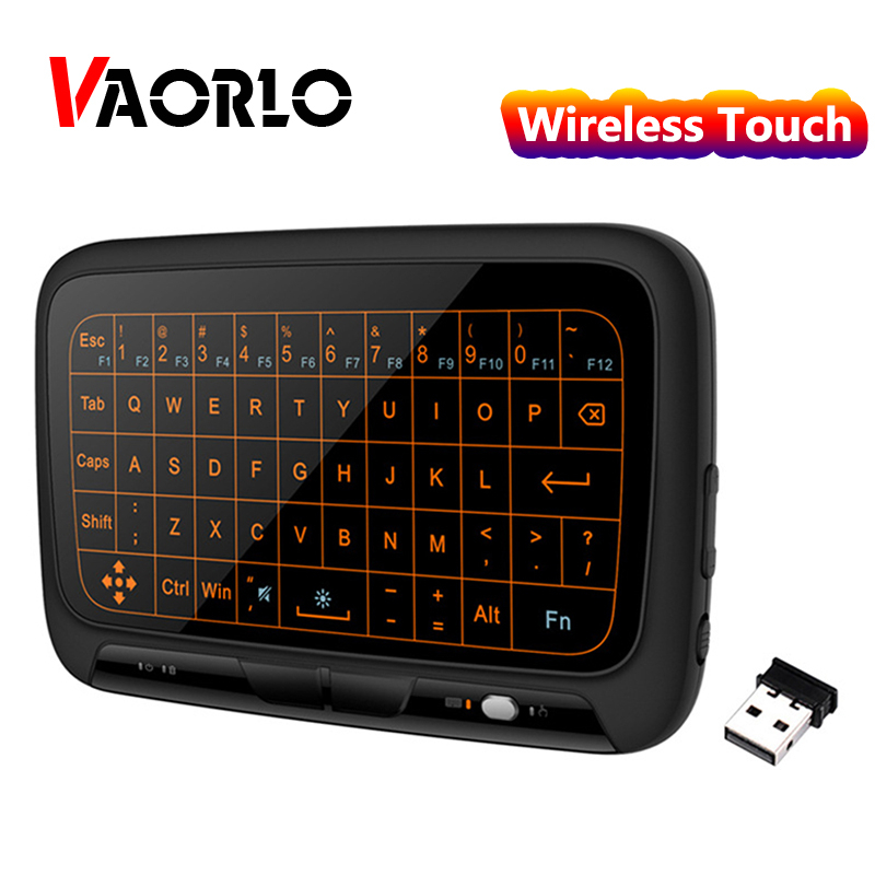 Vaorlo คีย์บอร์ดทัชแพดไร้สาย 2.4GHz แอร์เมาส์ ทัชแพด Backlight สําหรับคอมพิวเตอร์ แล็ปท็อป Plug and Play