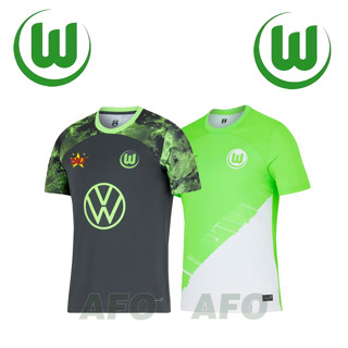 เสื้อกีฬาแขนสั้น ลายทีมชาติฟุตบอล VfL Wolfsburg Jersey 23 24 ชุดเหย้า คุณภาพสูง สําหรับผู้ชาย