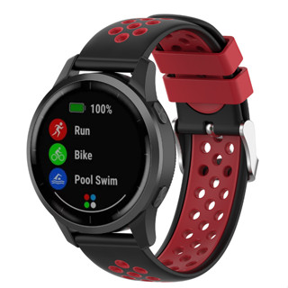 สายนาฬิกาข้อมือซิลิโคน 18 มม. 20 มม. 22 มม. สําหรับ Garmin Vivoactive 4 4S 3 Music Smart Watch Band for Garmin Forerunner 55 158 245 255 645 745