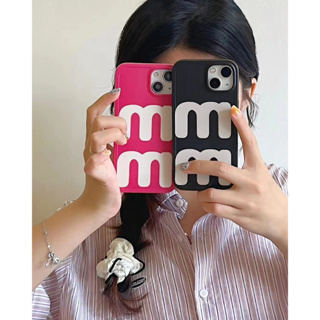 เคสโทรศัพท์มือถือแบบนิ่ม tpu ลาย M สําหรับ iPhone 14 14promax 14pro 11 12 12PRO 12PROMAX 13 13pro 13promax