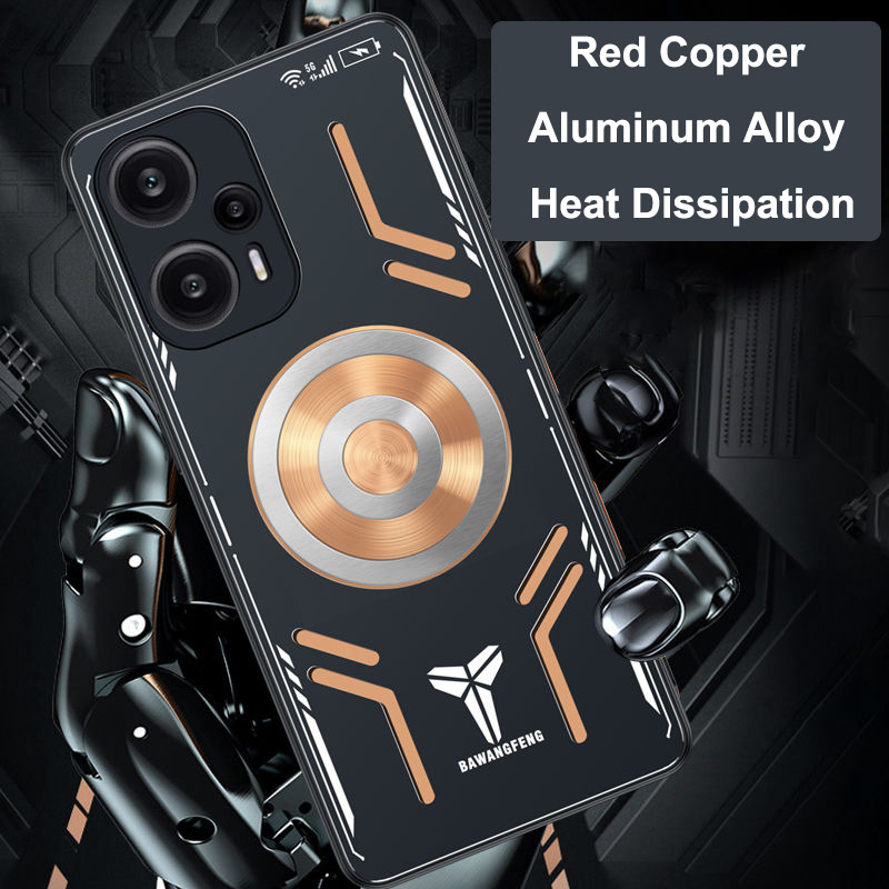 สําหรับ Xiaomi Mi 12T กรณี Poco F5 5G F4 ทองแดงอลูมิเนียมกระจายความร้อนสําหรับ Xiaomi Poco F3 GT F4 GT Shell Poco F3 + Cooler